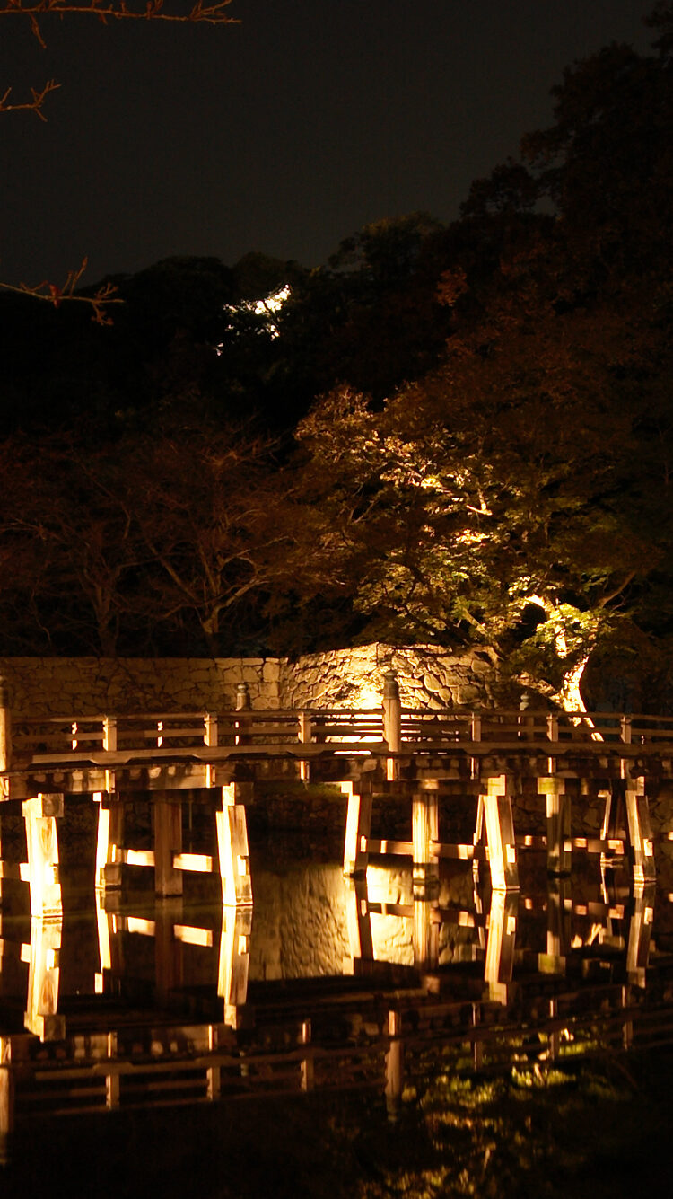 国宝 彦根城築城400年祭光の祝祭彦根城ライトアップ ひこね夢灯路 Uchihara Creative Lighting Design Inc