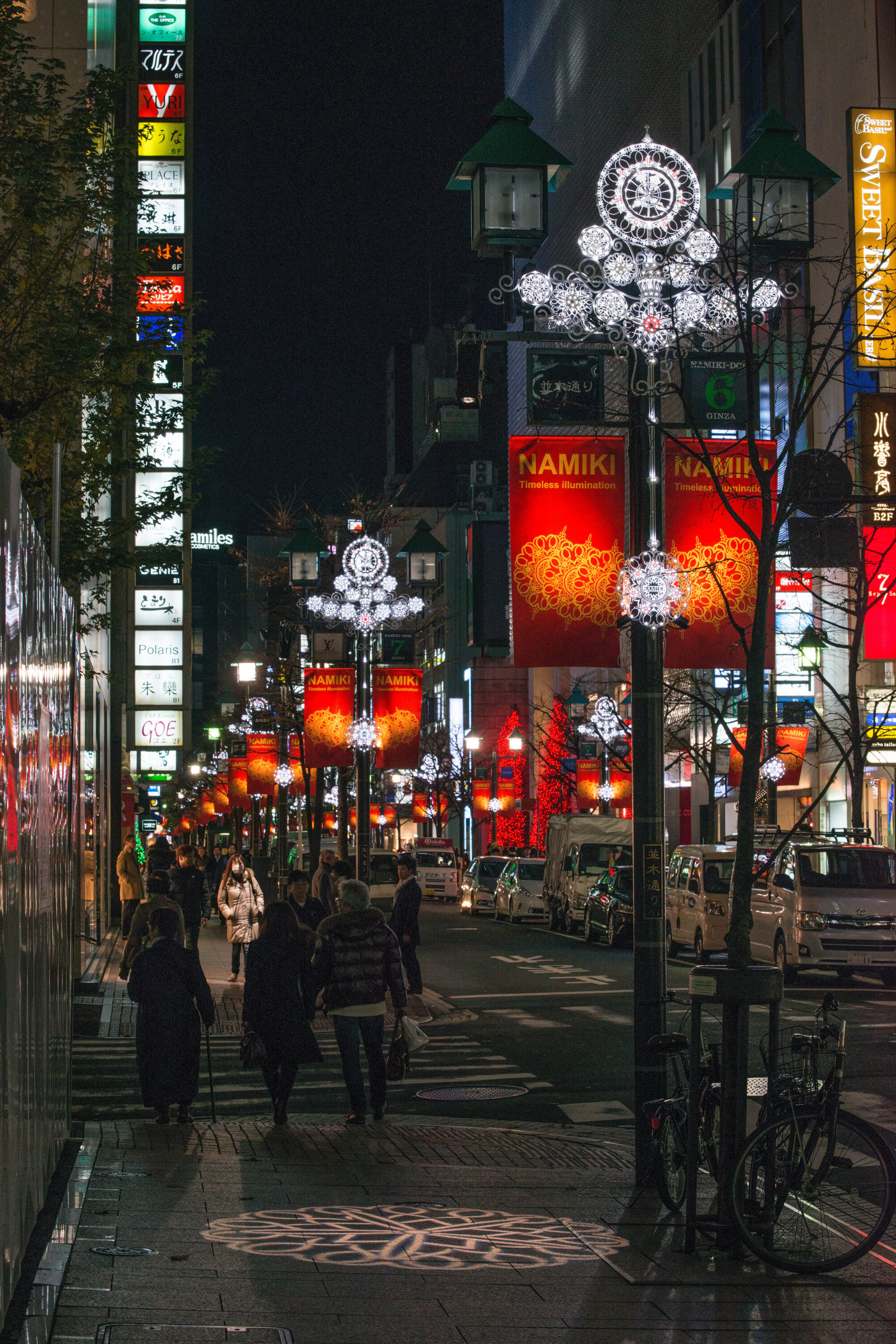 銀座西並木通り　クリスマスマスイルミネーション2014