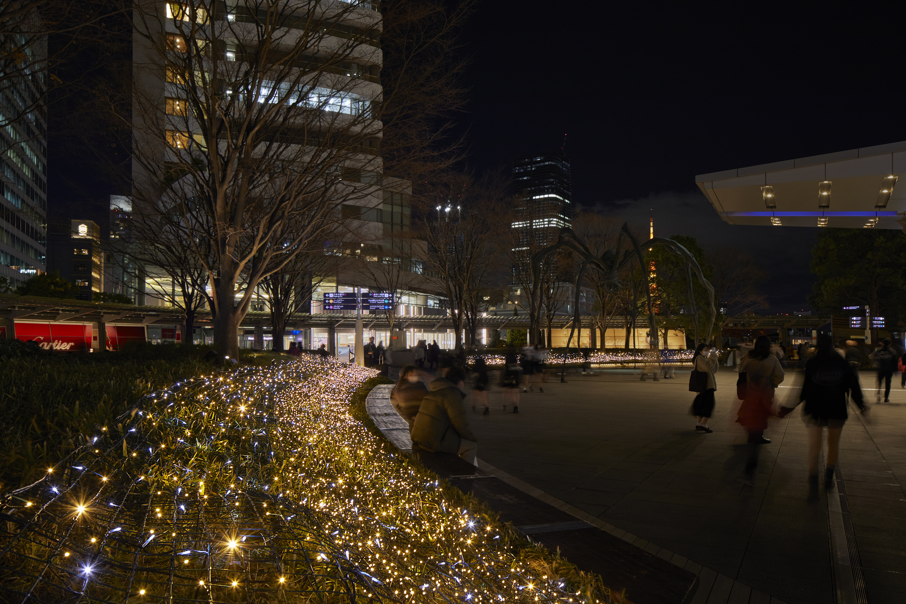 六本木ヒルズクリスマス2022 66プラザイルミネーション