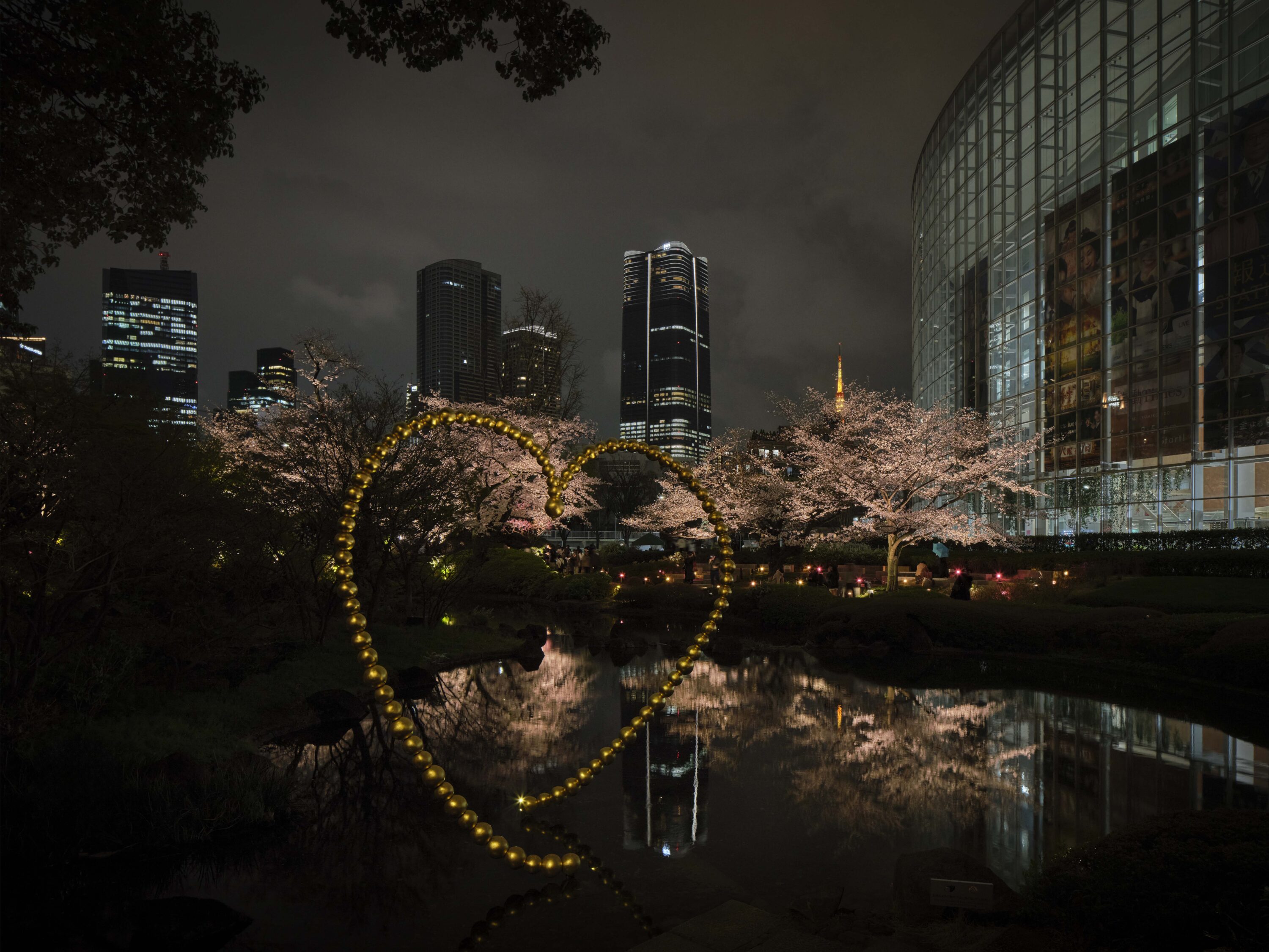 Roppongi Hills 桜のライトアップ 2025